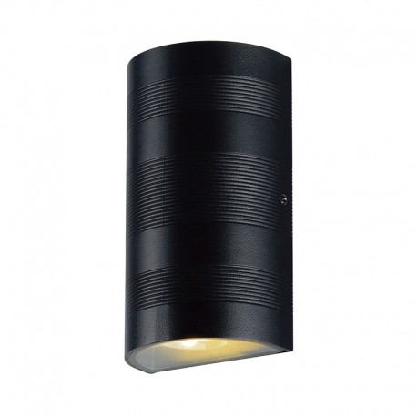 Applique murale LED 2 x 5W - Cylindrique - Gris Anthracite - 4000°K - IP54