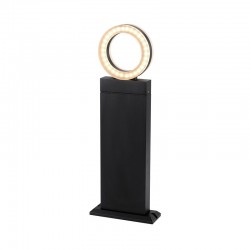 MODELE EXPO Potelet Rectangulaire LED 12W 0.5m - Diffuseur Rond - 4000°K - Gris Anthracite - IP54 Ni Repris Ni Echangé