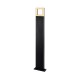Potelet Rectangulaire LED 12W 1m - Diffuseur Carré - 3000°K - Gris Anthracite - IP54