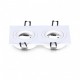 SUPPORT DE SPOT DOUBLE Orientable Blanc