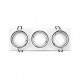 SUPPORT DE SPOT TRIPLE Orientable Blanc