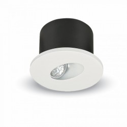 Spot Marche LED Encastré 3W - Rond - Blanc - 4000°K - IP65