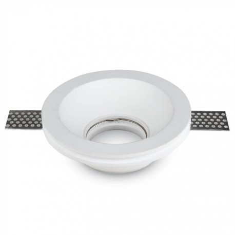 SUPPORT DE SPOT ROND BLANC 120mm