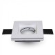 SUPPORT DE SPOT Invisible Carré BLANC 120 x 120mm
