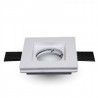 SUPPORT DE SPOT Invisible Carré BLANC 120 x 120mm