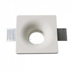 SUPPORT DE SPOT Invisible Carré BLANC 120mm