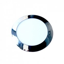 Plafonnier LED Chrome Ø 170 ROND 12 Watt 4000°K - Fin de série - Ni repris Ni échangé 