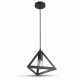 Suspension Douille E27 TRIANGLE Noir