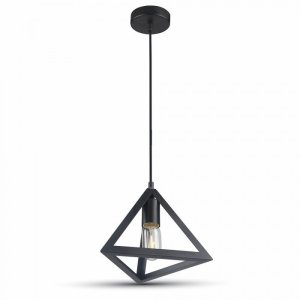 Suspension Douille E27 TRIANGLE Noir