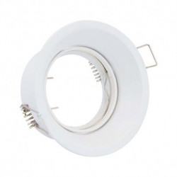 SUPPORT DE SPOT basse luminance Rond Rotatif BLANC Ø85 x 75 mm IP20