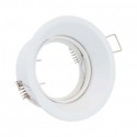 SUPPORT DE SPOT basse luminance Rond Rotatif BLANC Ø85 x 75 mm IP20