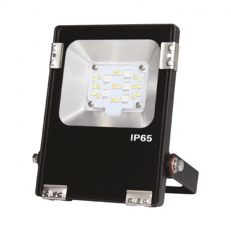 PROJECTEUR LED 10 WATT IP65 EXT RGB + Blanc avec télécommande